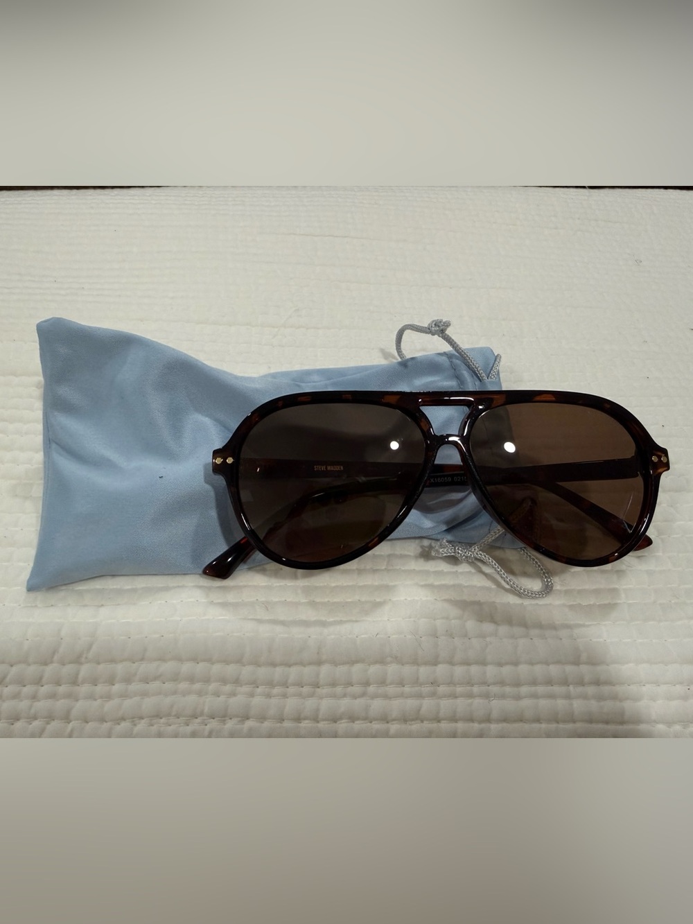 Steve Madden Tortoiseshell Sunglasses with Brown Lenses